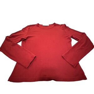 Banana Republic Factory Store Long Sleeve T-Shirt Red Women's Medium Womens Top